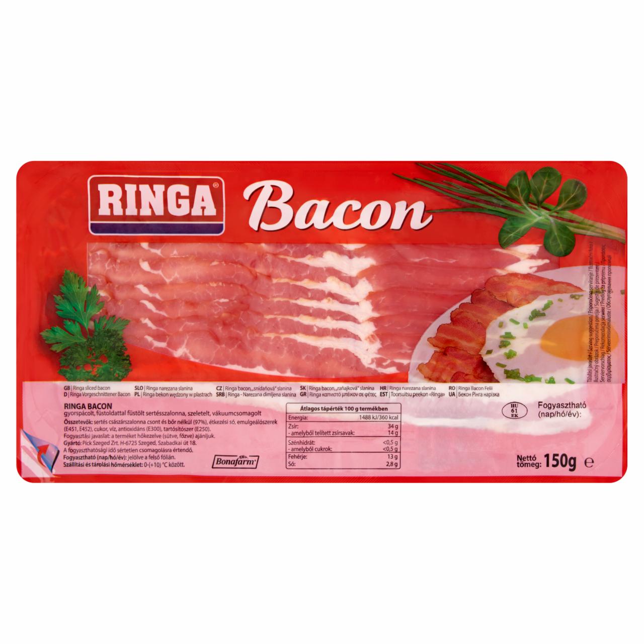 Képek - RINGA Szeletelt bacon 150 g