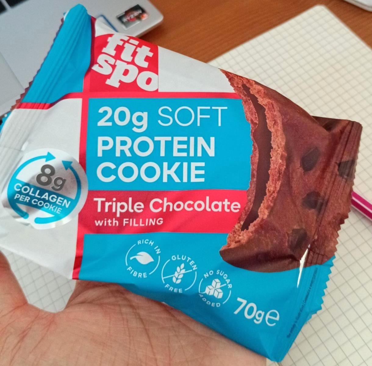 Képek - Soft protein cookie triple chocolate FitSpo