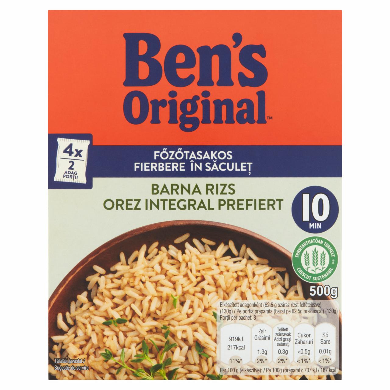 Képek - Ben's Original főzőtasakos barna rizs 500 g