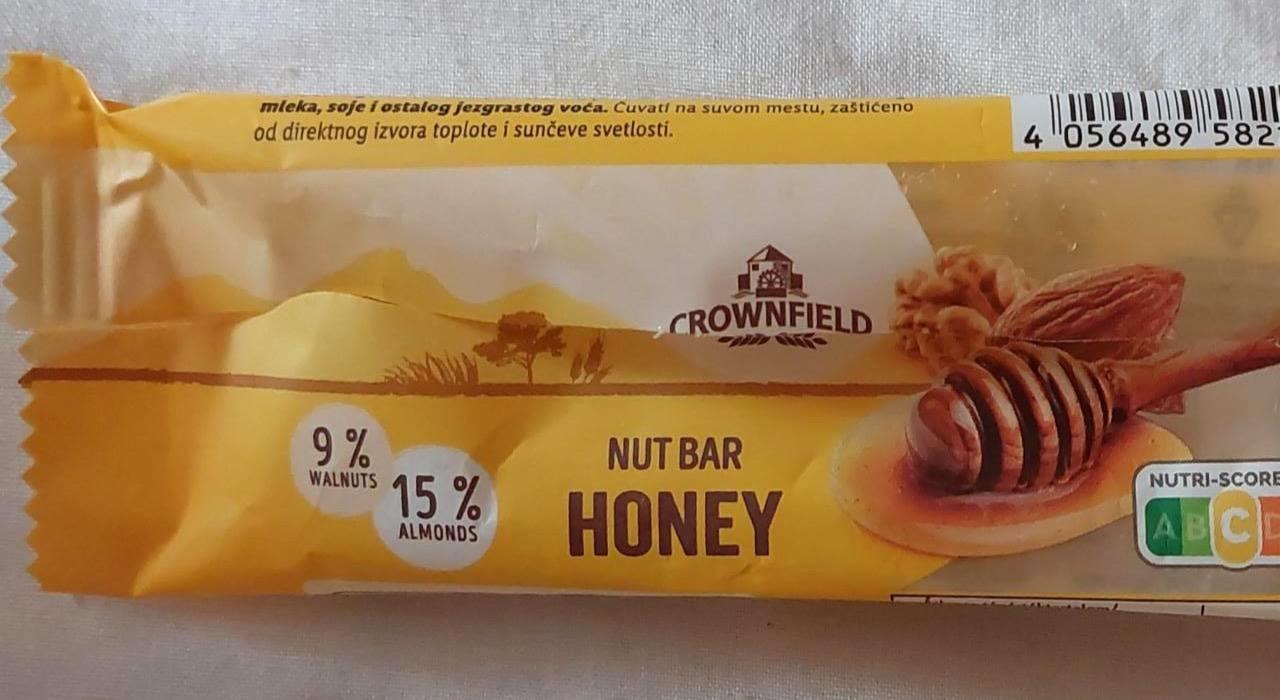 Képek - Nut bar honey Földimogyorós szelet mandulával Crownfield