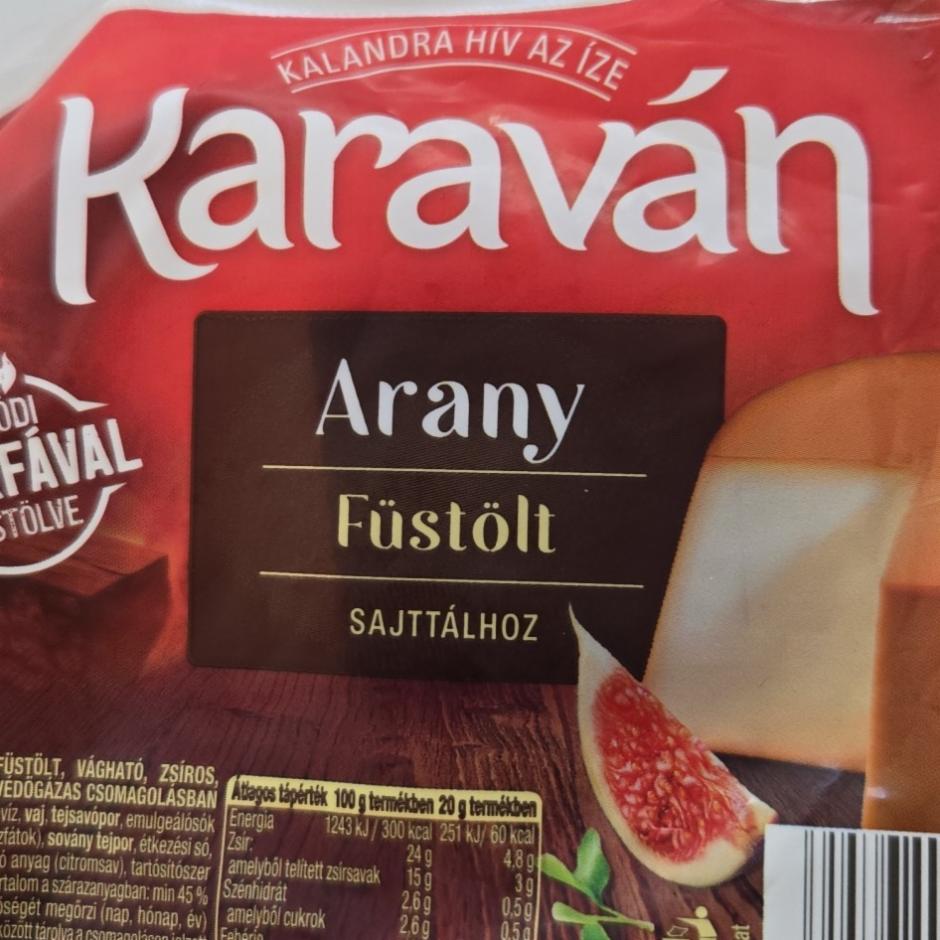 Képek - Karaván Arany füstölt, vágható, zsíros ömlesztett sajt 200 g