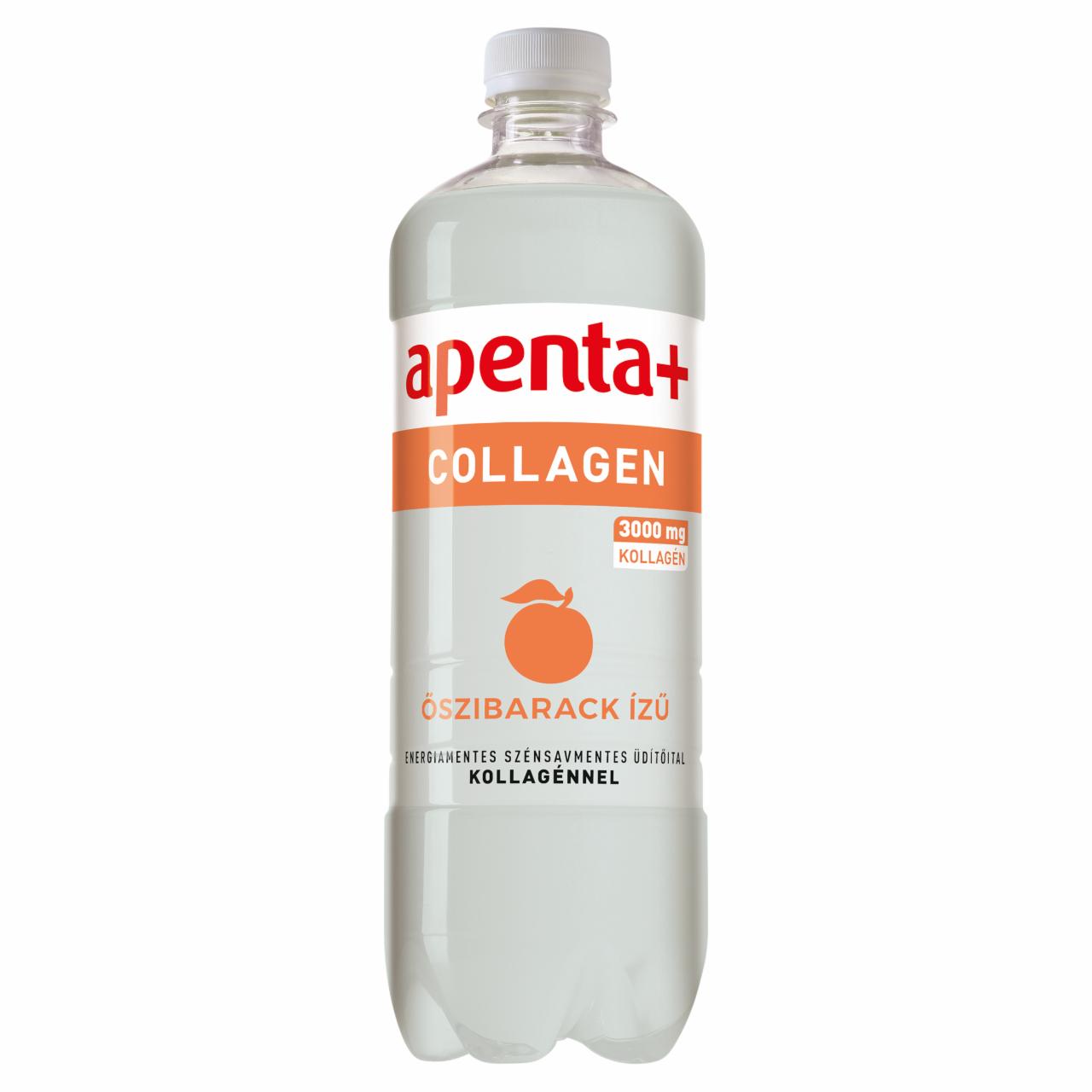 Képek - Apenta+ Collagen őszibarack ízű energiamentes szénsavmentes üdítőital kollagénnel 750 ml