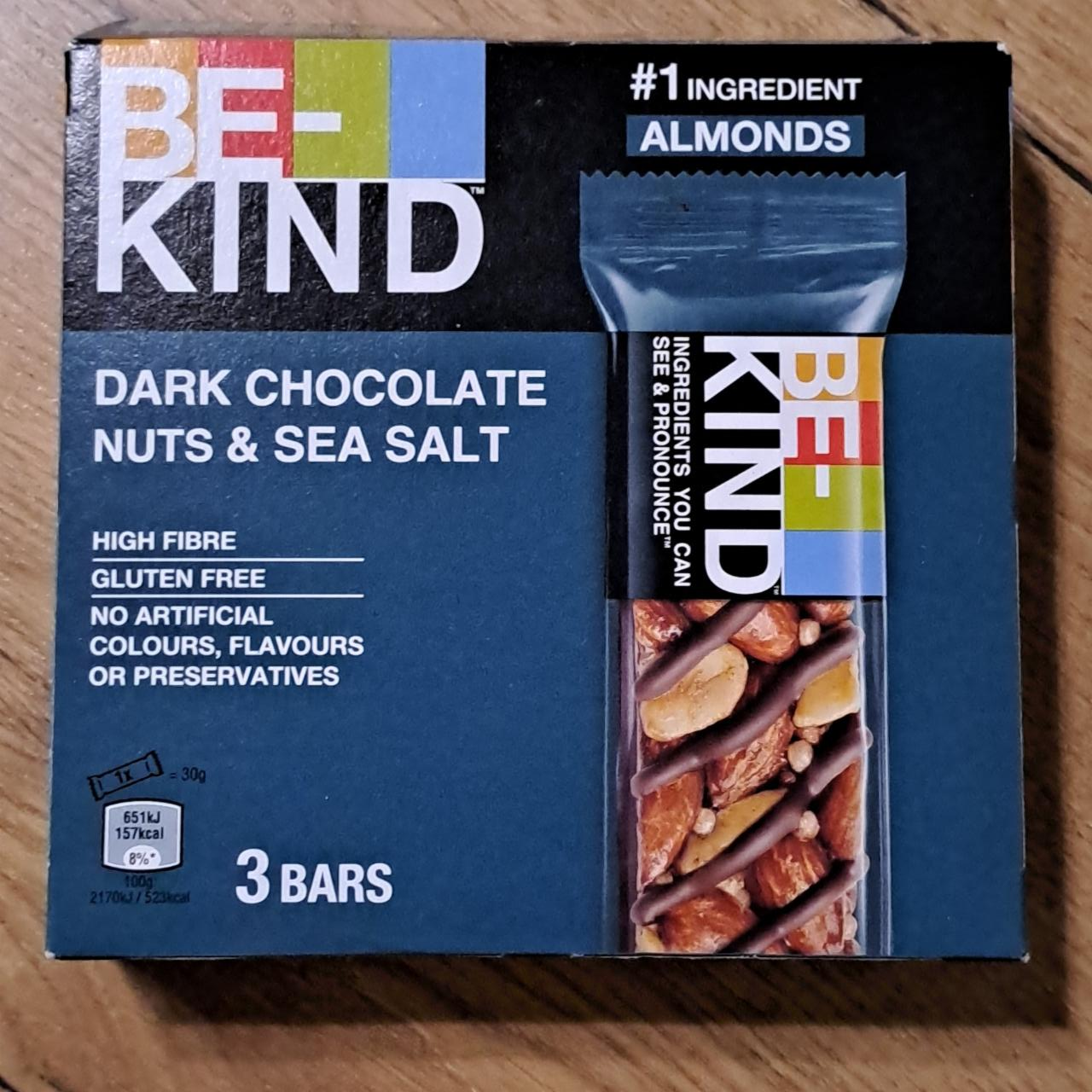 Képek - Dark chocolate nuts & salt Be-kind