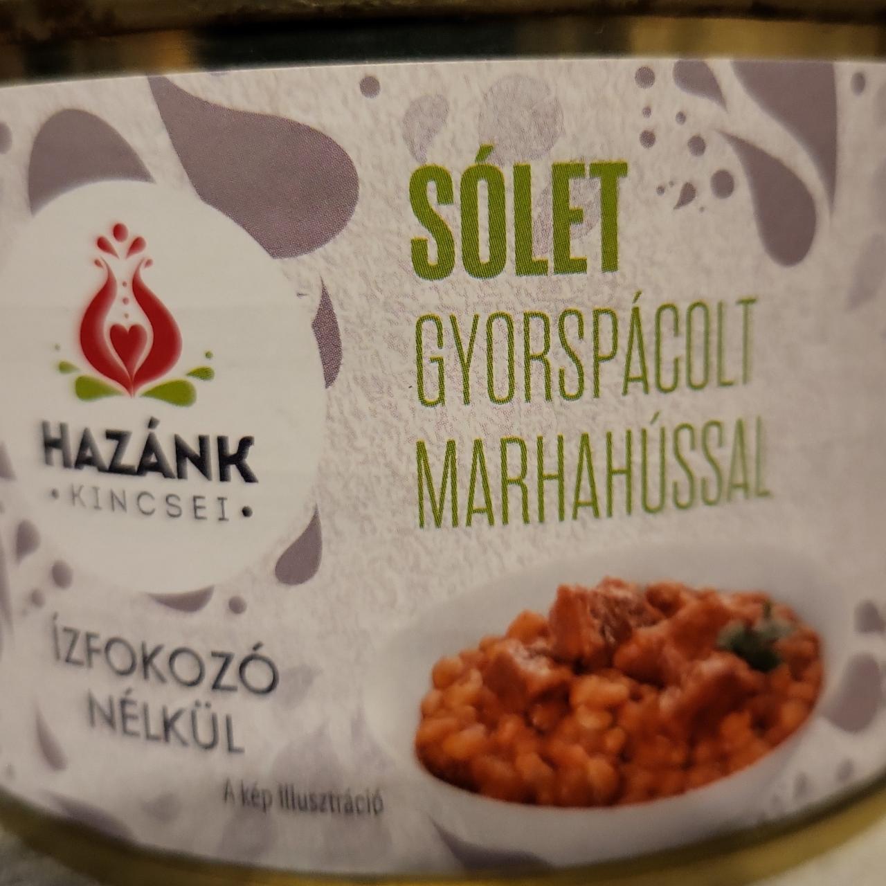 Képek - Sólet gyorspácolt marhahússal Hazánk kincsei