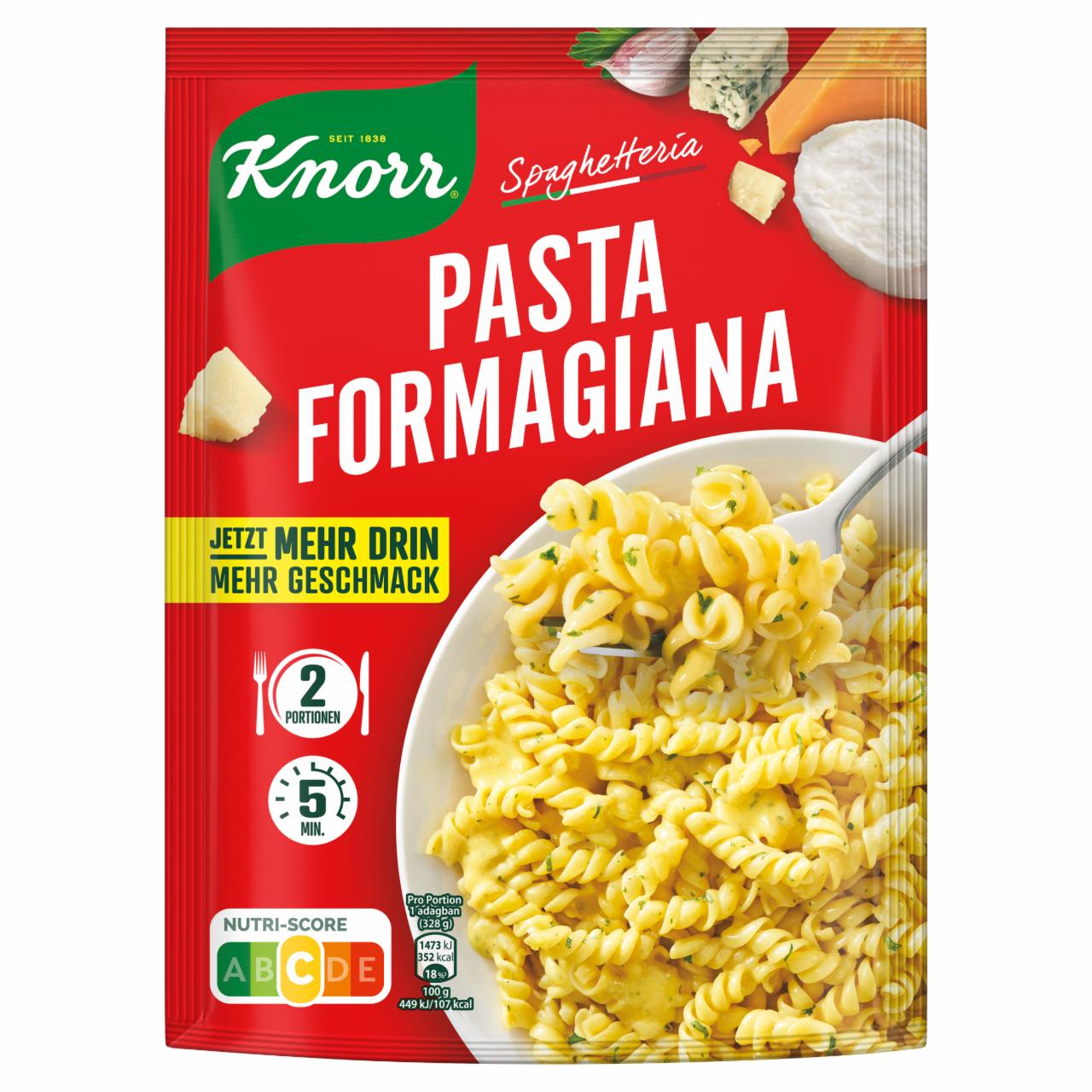 Képek - Knorr Pasta Formagiana tészta krémes sajtszószban 181 g