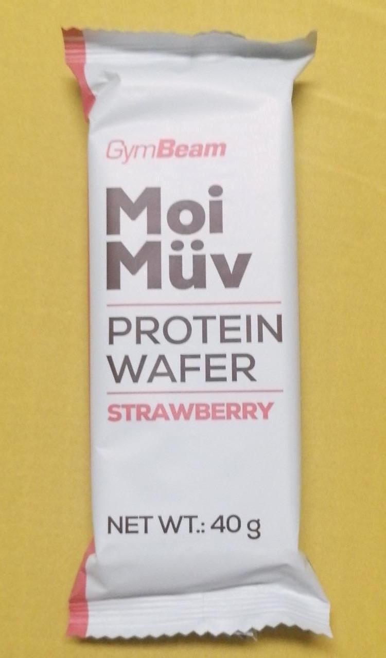 Képek - Moi Müv protein wafer strawberry GymBeam