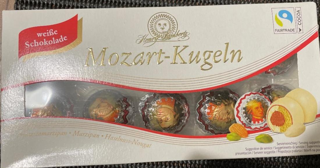 Képek - Reber Mozart Kugeln étcsokoládé mogyoró pralinéval és marcipánnal töltve 5 db 100 g