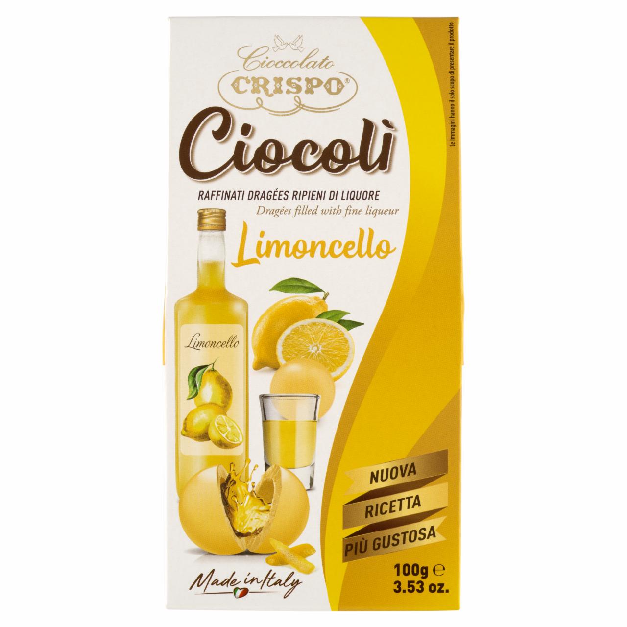 Képek - Crispo limoncello-val töltött fehér és étcsokoládé praliné 100 g