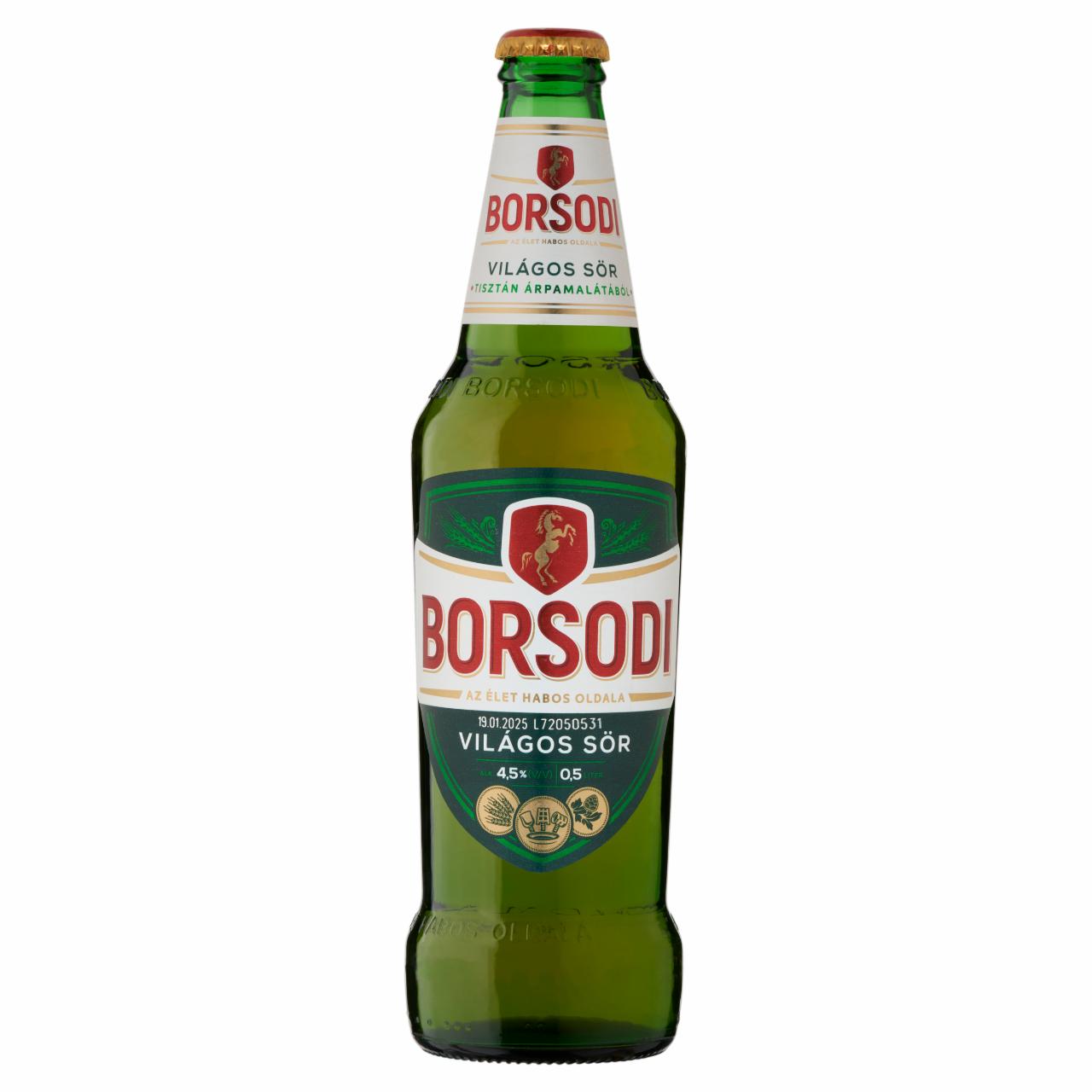 Képek - Borsodi világos sör 4,5% 0,5 l