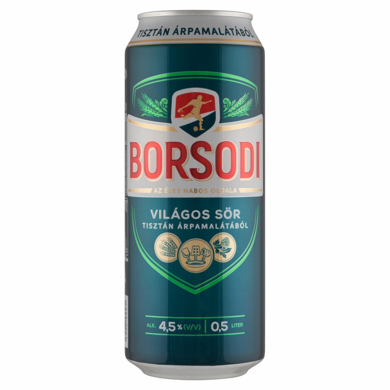 Képek - Borsodi világos sör 4,5% 0,5 l