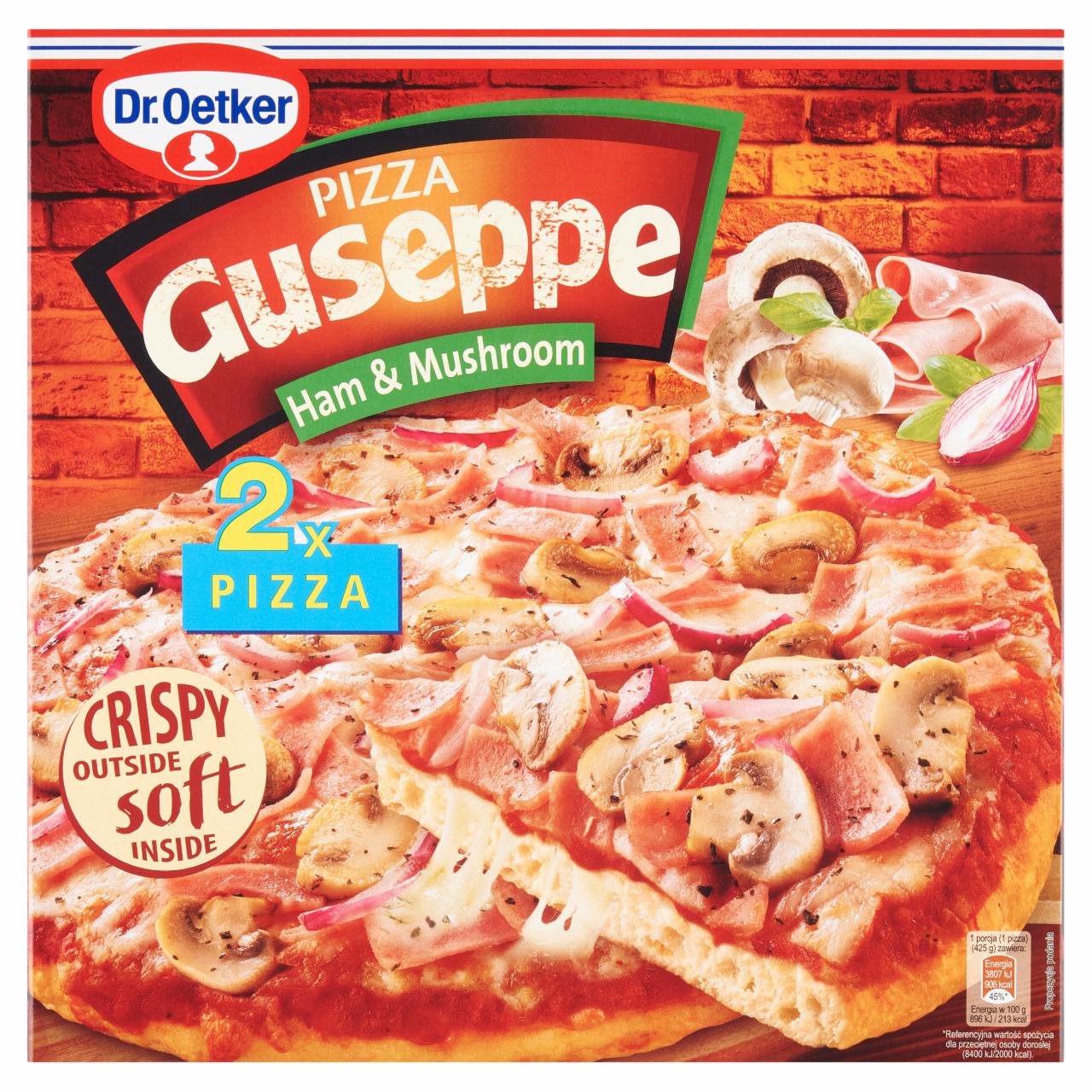 Képek - Dr. Oetker Guseppe gyorsfagyasztott pizza sonkával és gombával 425 g