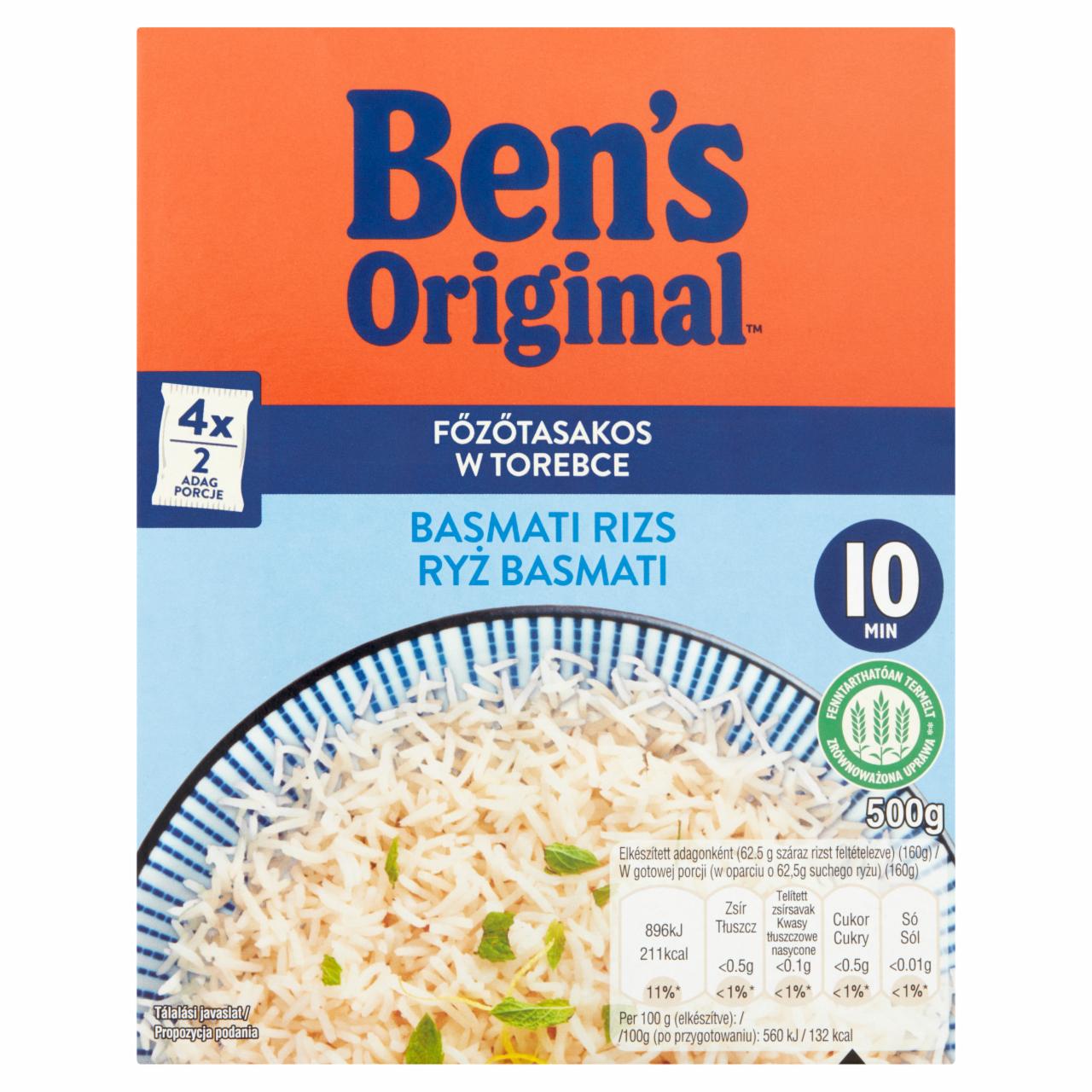 Képek - Ben's Original főzötasakos basmati rizs 500 g