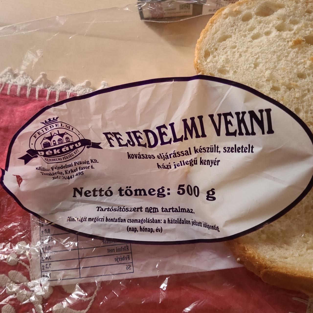 Képek - Fejedelmi vekni Fejedelmi pekség