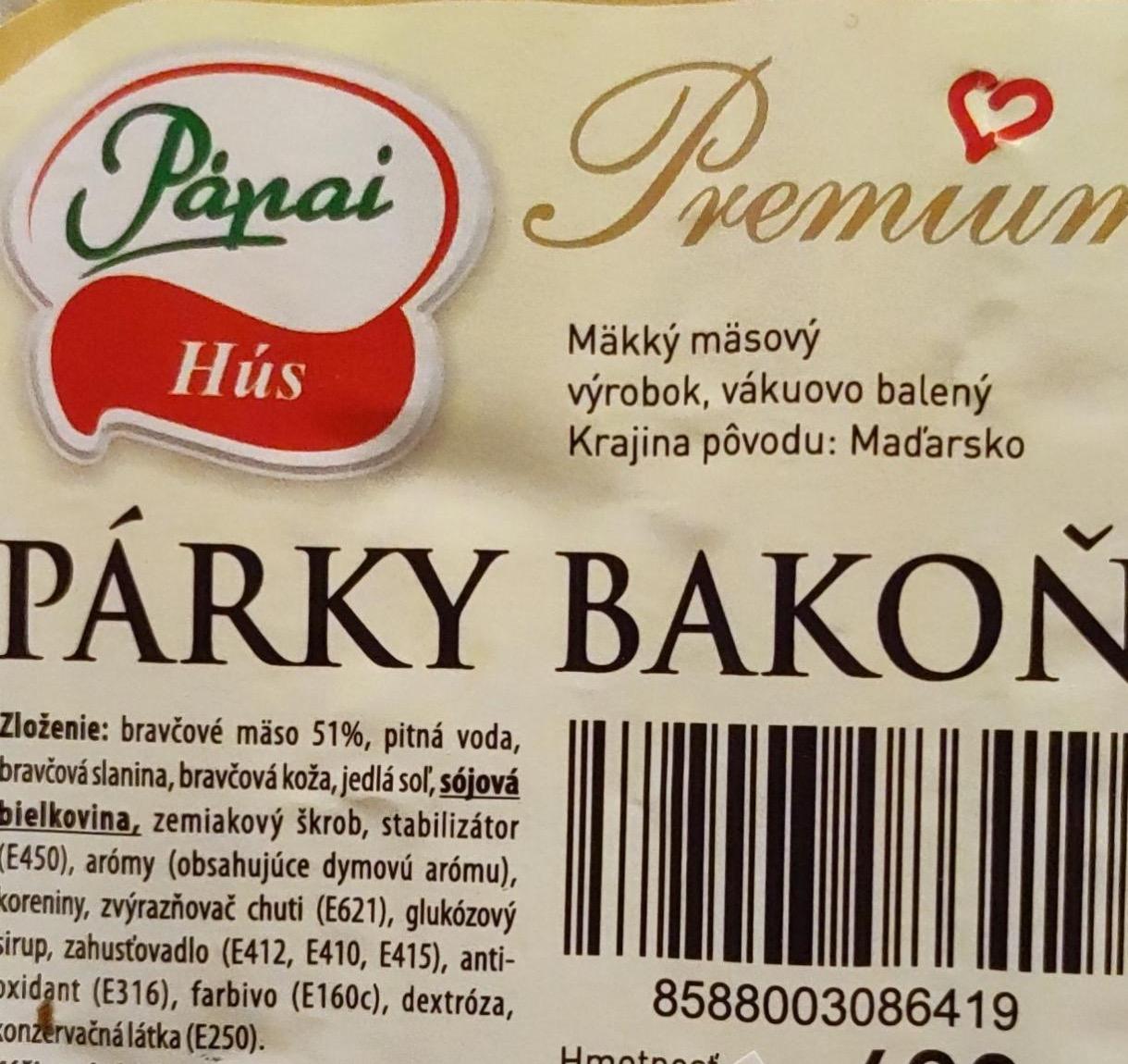 Képek - Párky bakoň Pápai hús