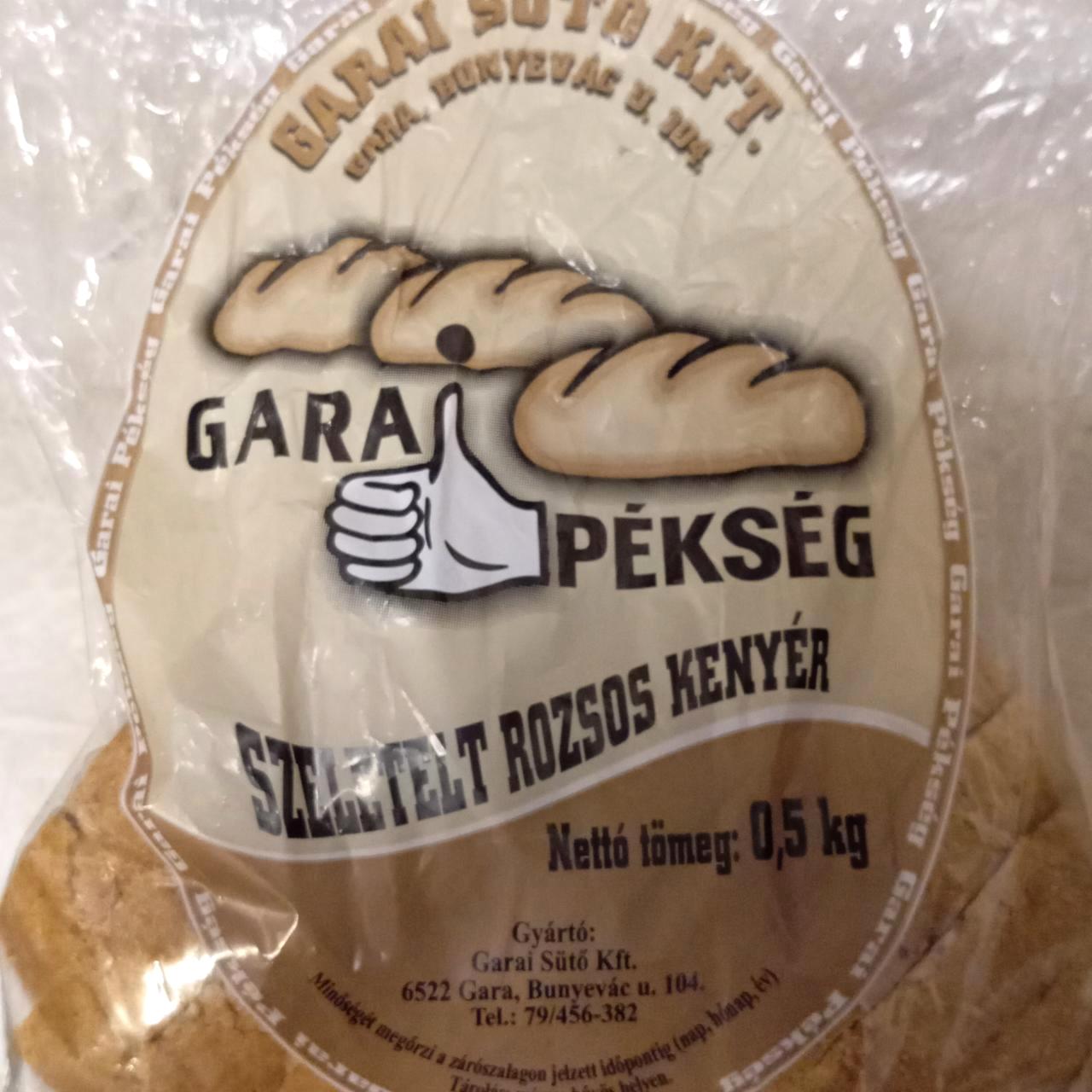 Képek - Szeletelt rozsos kenyér Gara pékség