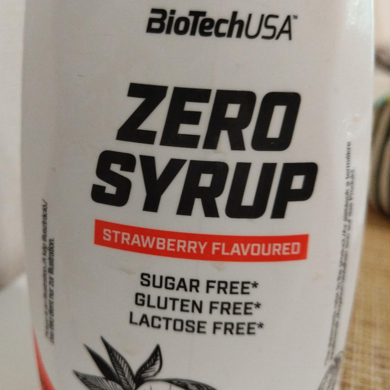 Képek - BioTechUSA Zero Syrup eper ízű szirup édesítőszerekkel 320 ml