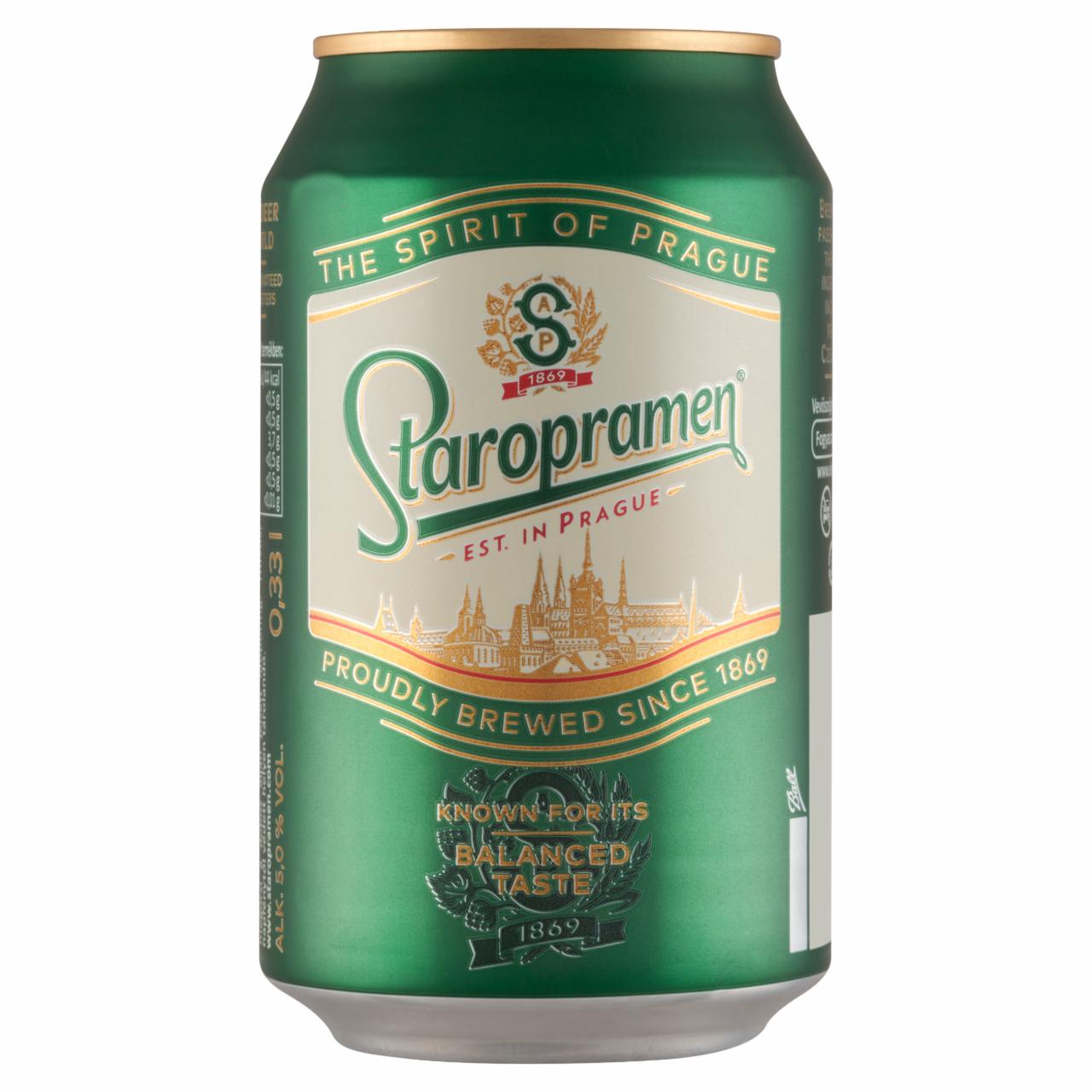 Képek - Staropramen minőségi világos sör 5% 0,33 l