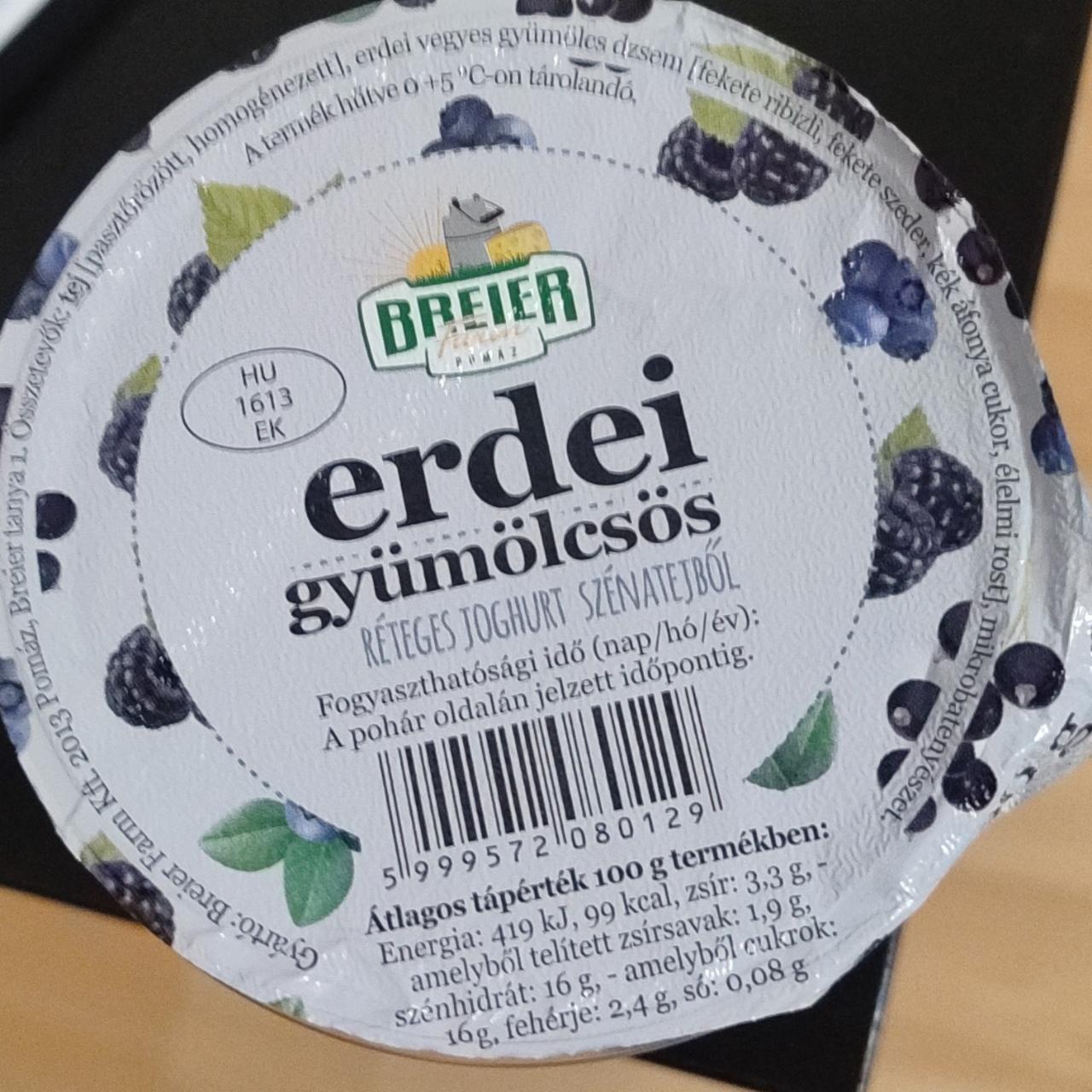 Képek - Erdei gyümölcsös réteges joghurt szénatejből Breier