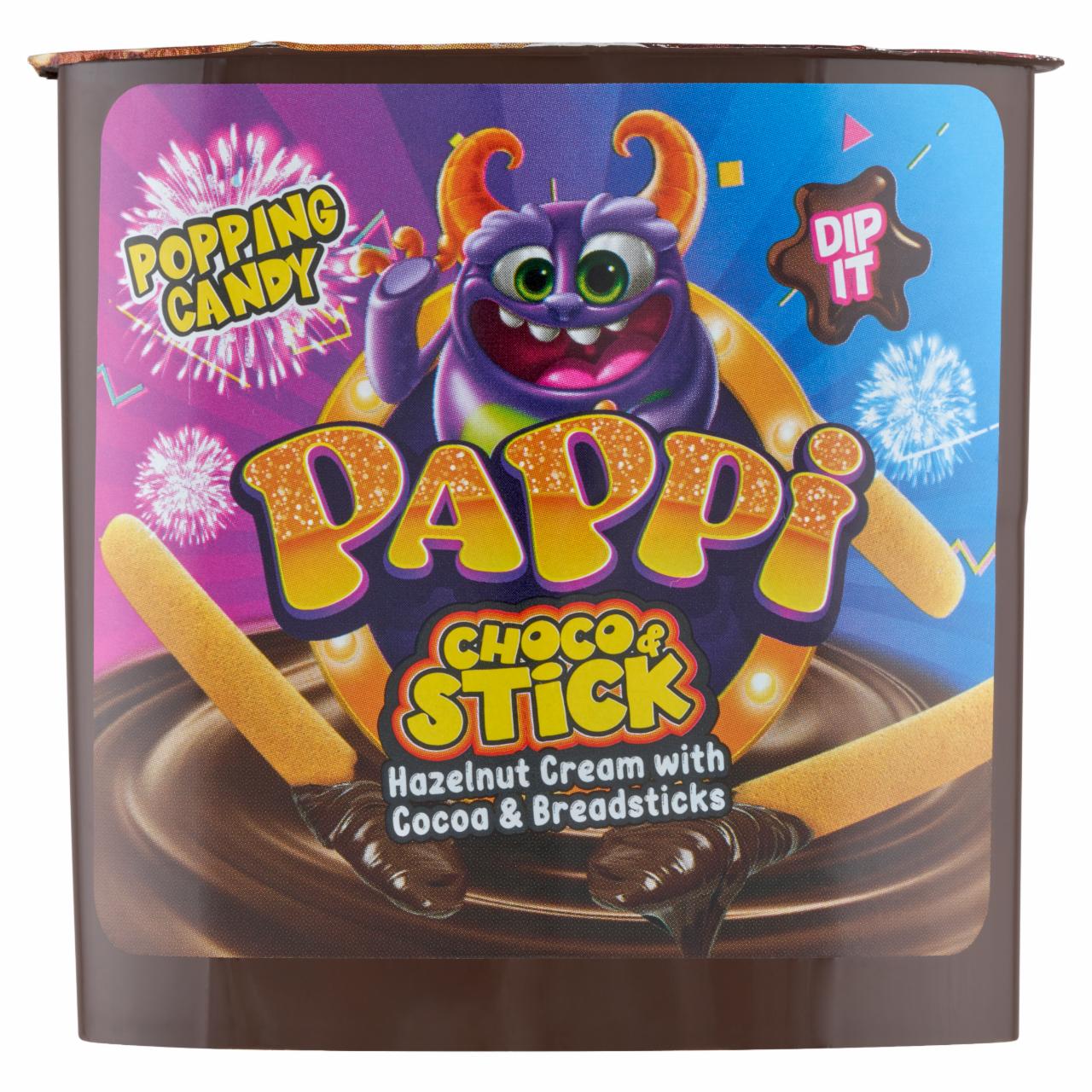 Képek - Dip It Pappi pattogócukros mogyorókrém ropogós pálcikákkal 155 g