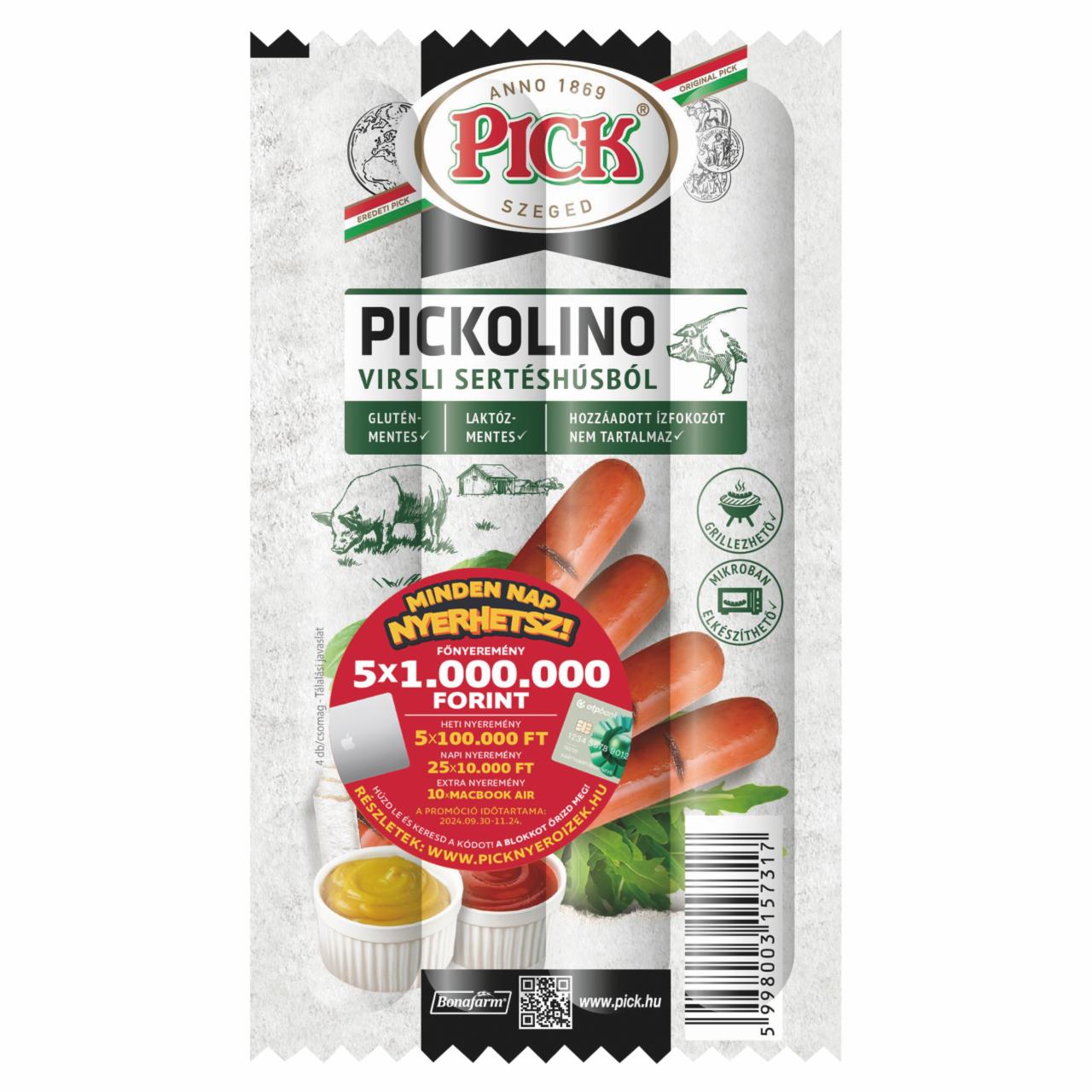 Képek - PICK Pickolino virsli sertéshúsból 140 g 