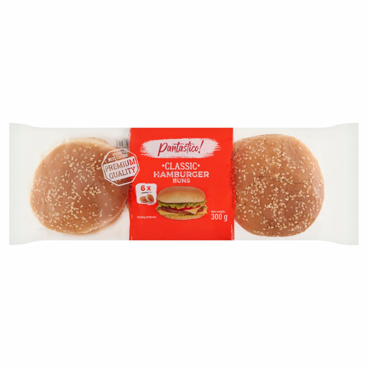 Képek - Pantastico! Classic szezámmaggal szórt hamburgerzsemle 6 db 300 g