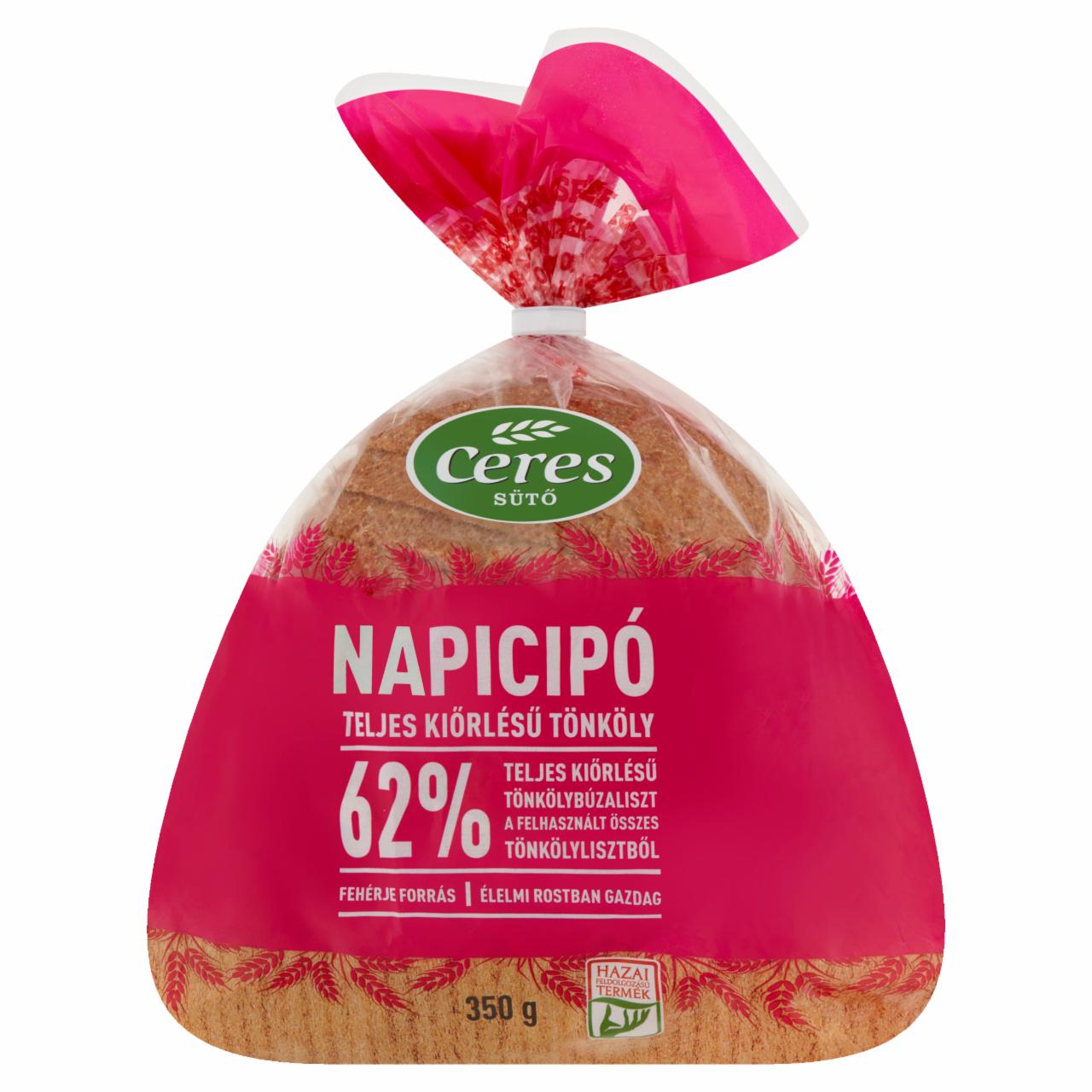 Képek - Ceres Napicipó teljes kiőrlésű tönkölykenyér 350 g