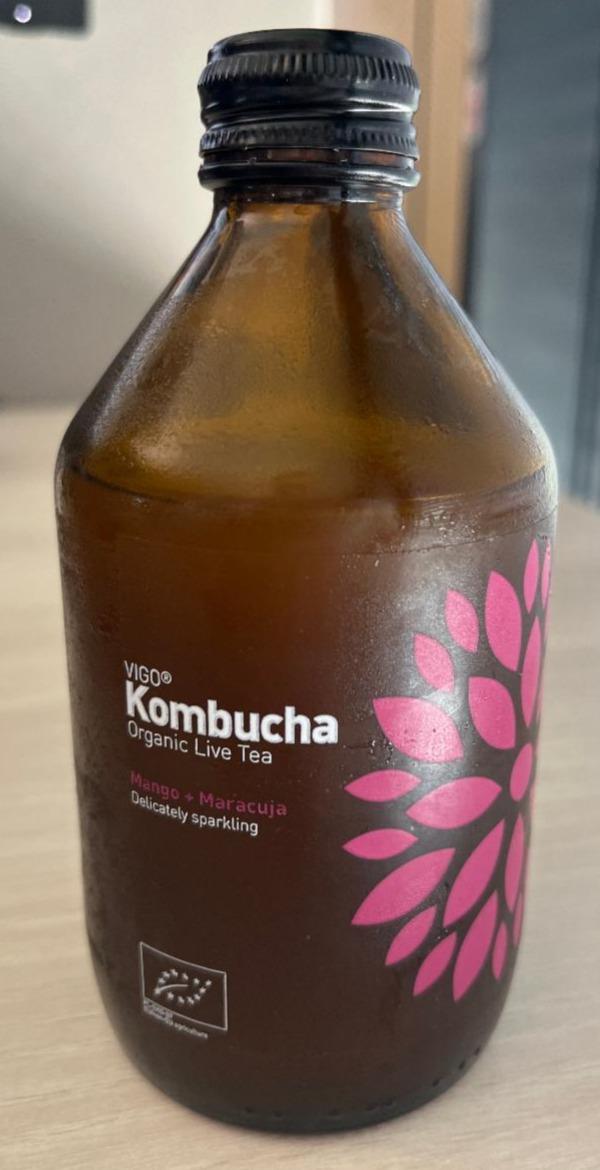 Képek - Vigo Kombucha mango-maracuja organikus élő tea 330 ml