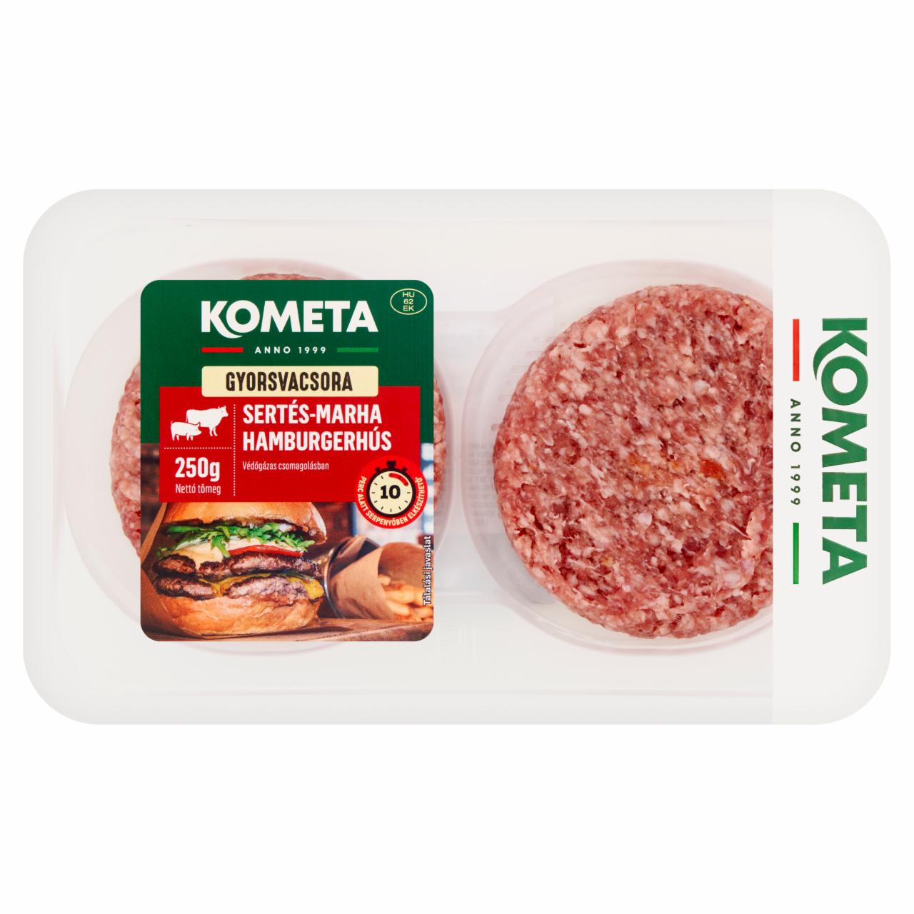 Képek - Kometa Gyorsvacsora sertés-marha hamburgerhús 250 g