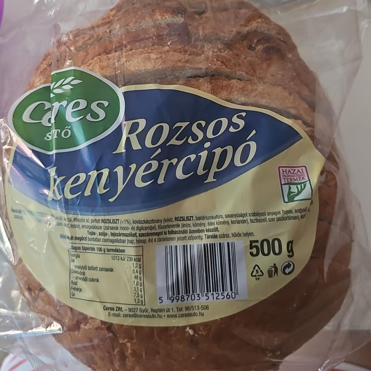 Képek - Rozsos kenyércipó Ceres