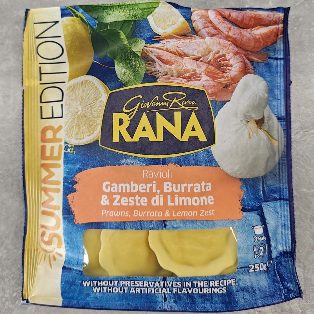 Képek - Giovanni Rana friss tojásos tészta garnélarákkal, burrata sajttal 250 g