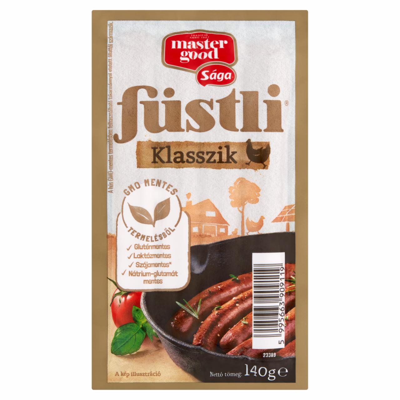 Képek - Master Good Füstli Klasszik füst ízesítésű virsli csirkehúsból 140 g