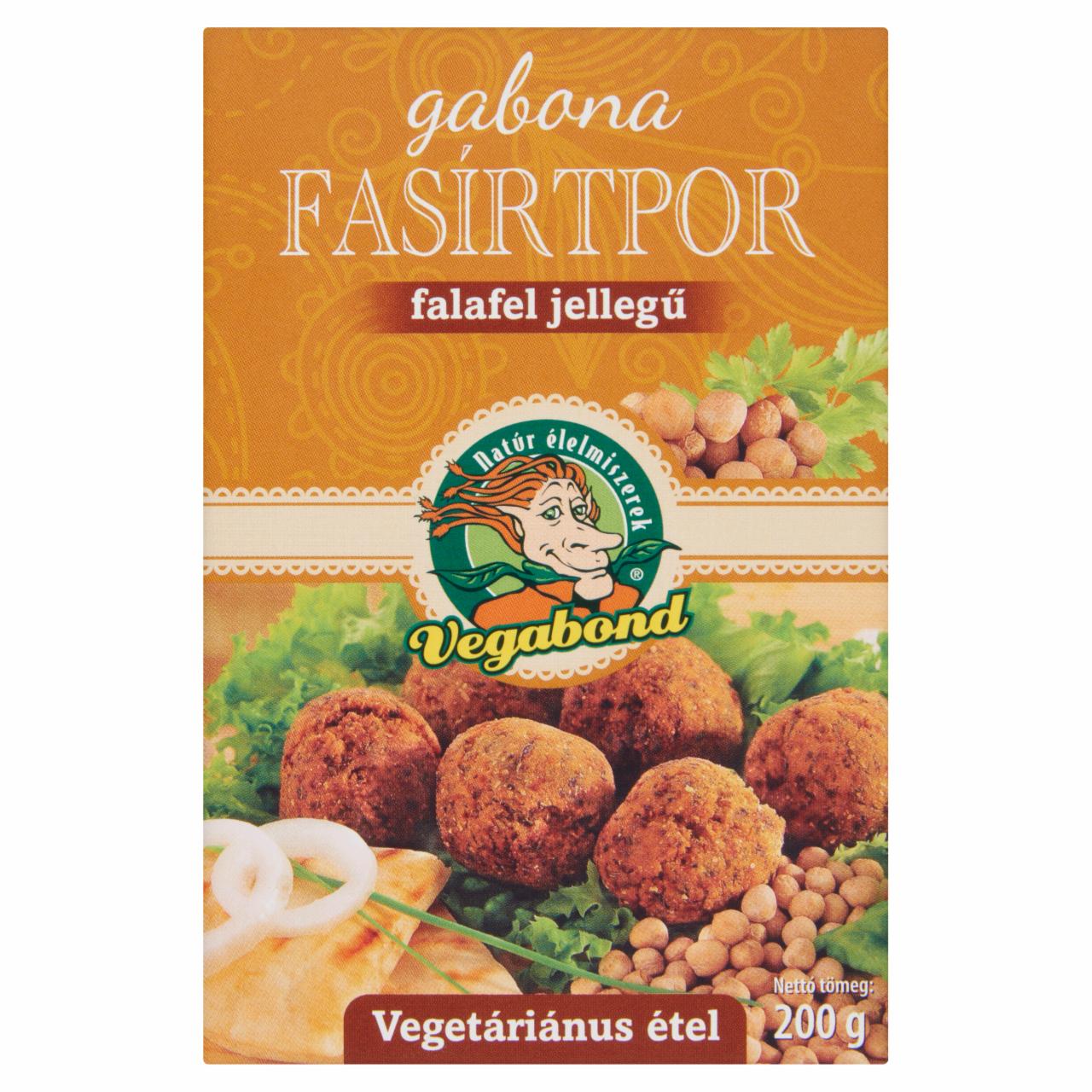 Képek - Vegabond falafel jellegű gabona fasírtpor 200 g