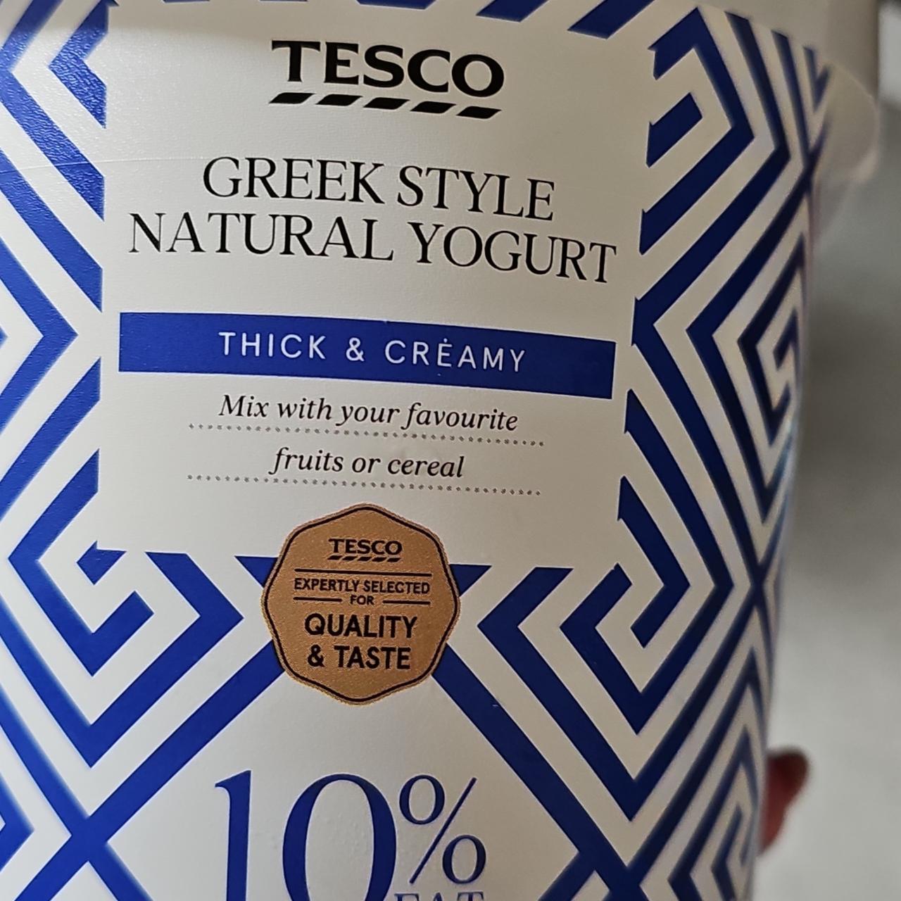 Képek - Greek style natural yogurt thick & creamy Tesco