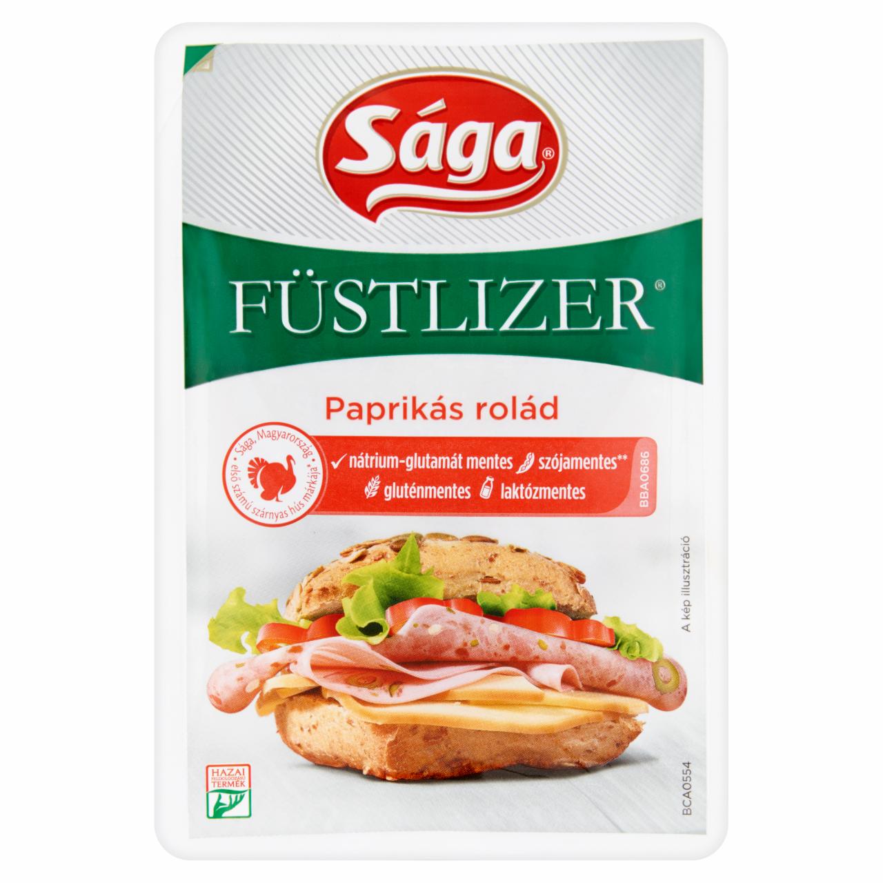 Képek - Sága Füstlizer szeletelt paprikás rolád 80 g