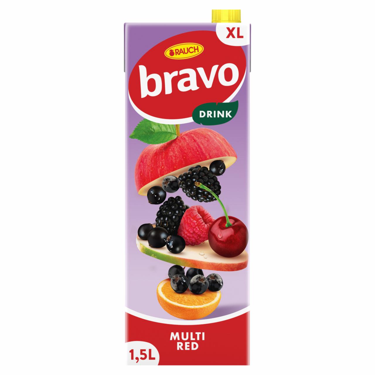 Képek - Rauch Bravo vegyes piros gyümölcsital 5 vitaminnal 1,5 l 