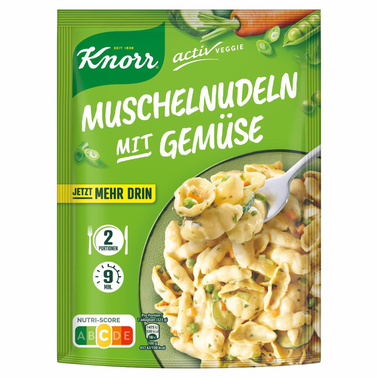 Képek - Knorr Activ Veggie tészta tejszínes-zöldséges szószban 172 g