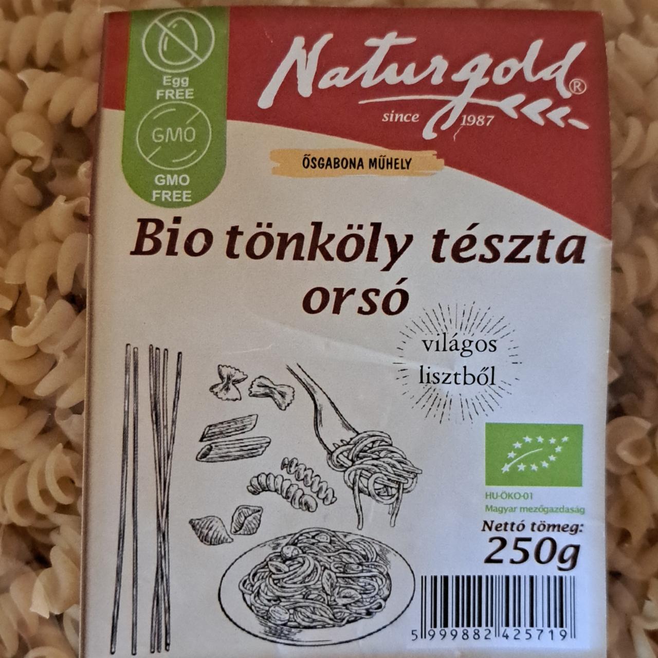 Képek - Bio tönköly tészta orsó Naturgold