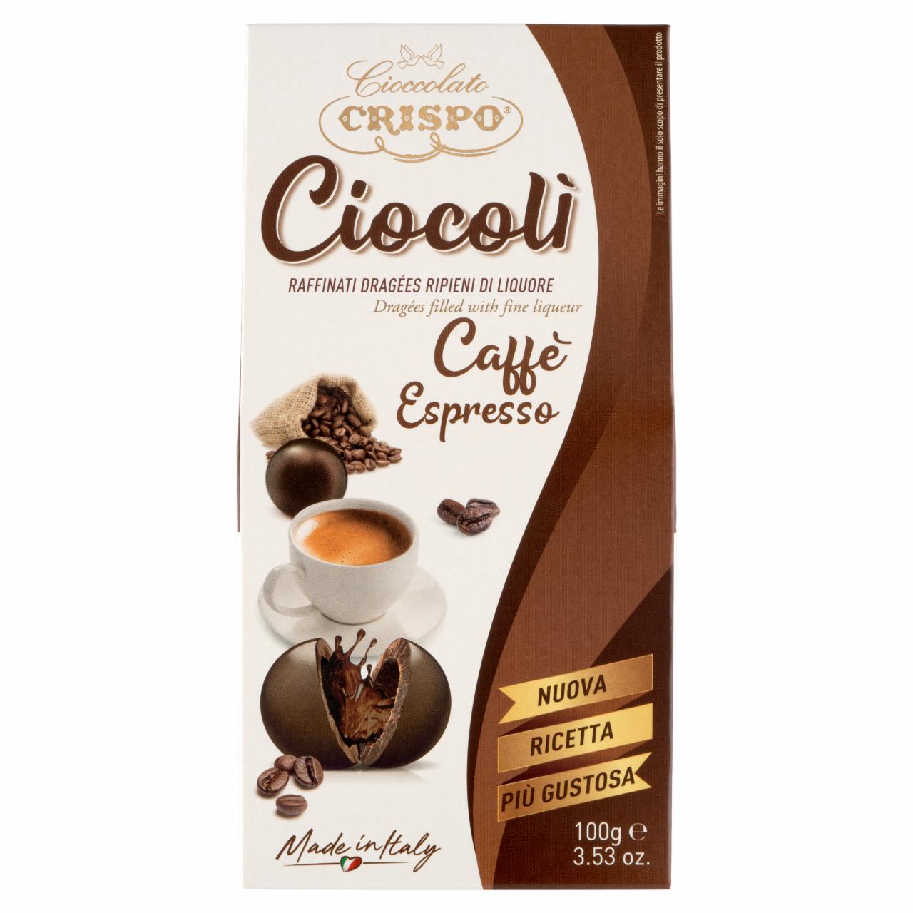 Képek - Crispo alkoholos espressoval töltött étcsokoládé praliné 100 g