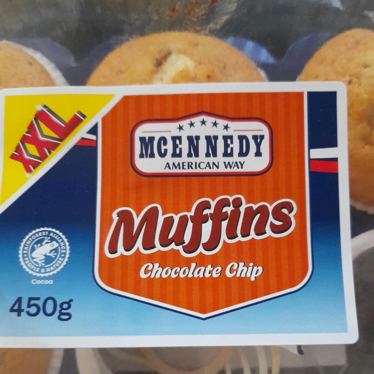 Muffins chocolate kJ American és chip kalória, - tápértékek way Mcennedy