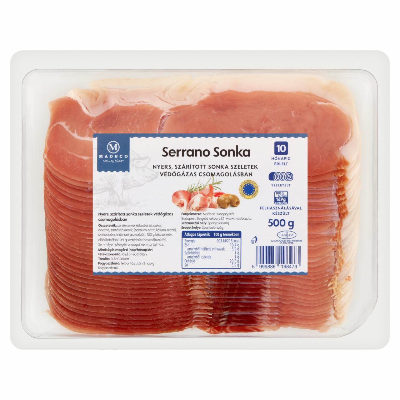 Képek - Madeco szeletelt Serrano sonka 500 g