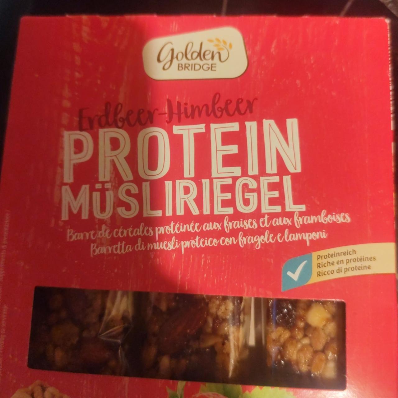 Képek - Erdbeer-Himbeer protein müsliriegel Golden Bridge