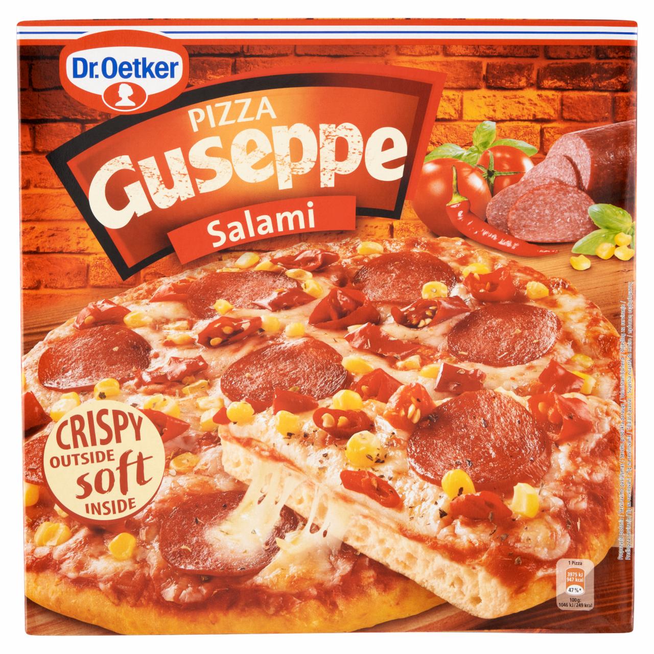 Képek - Dr. Oetker Guseppe gyorsfagyasztott pizza szalámival 380 g