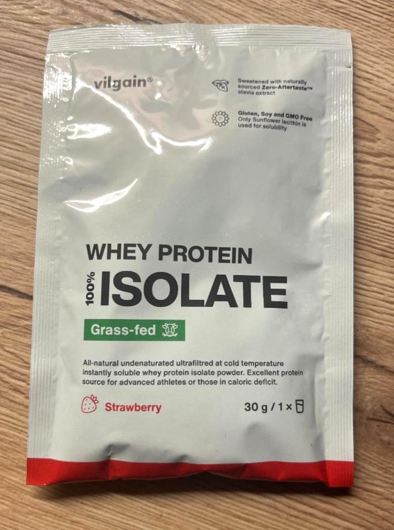 Képek - Whey protein 100% isolate grass-fed strawberry Vilgain