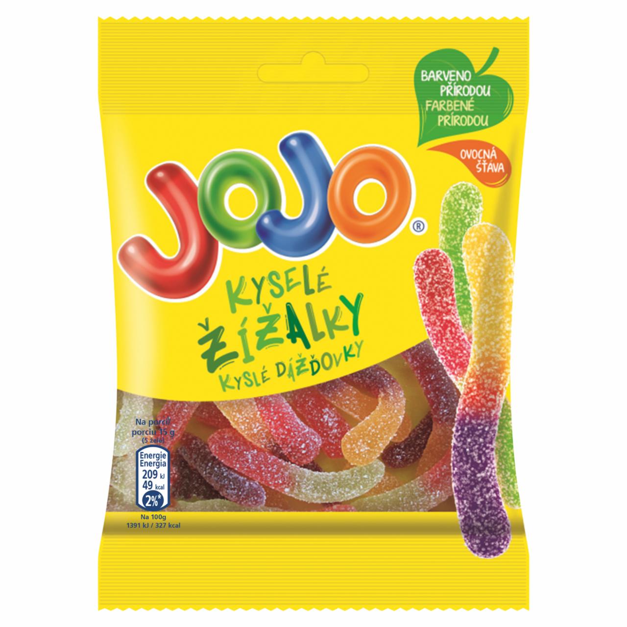 Képek - JOJO Savanyú Kukac vegyes gyümölcsízű gumicukorka 80 g