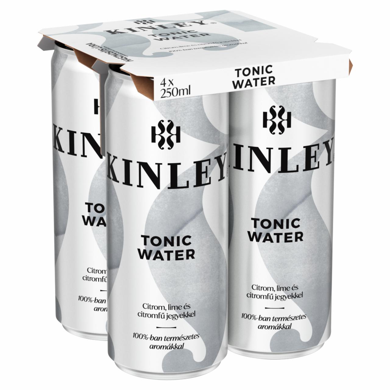 Képek - Kinley Tonic Water tonikízű szénsavas üdítőital 4 x 250 ml