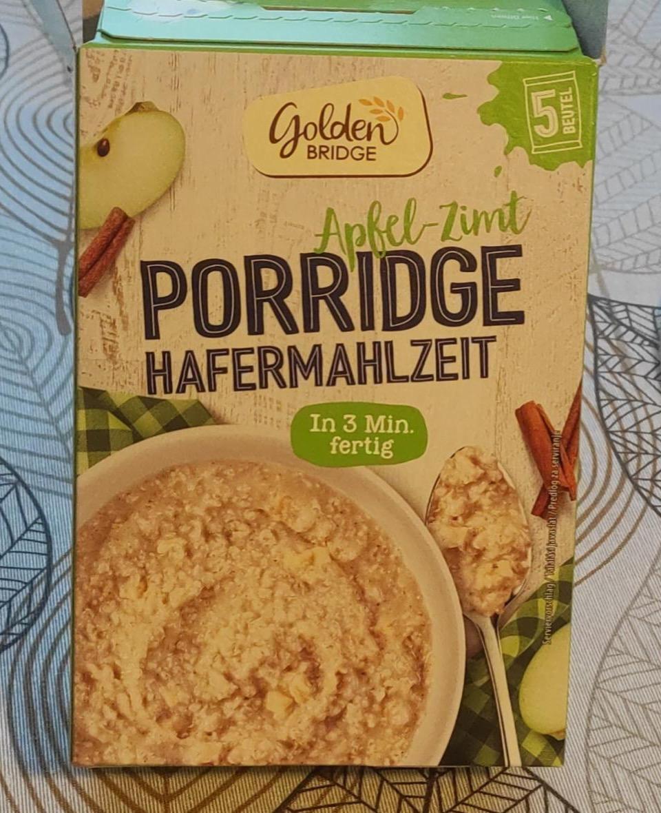 Képek - Porridge hafermahlzeit Apfel Zimt Golden Bridge