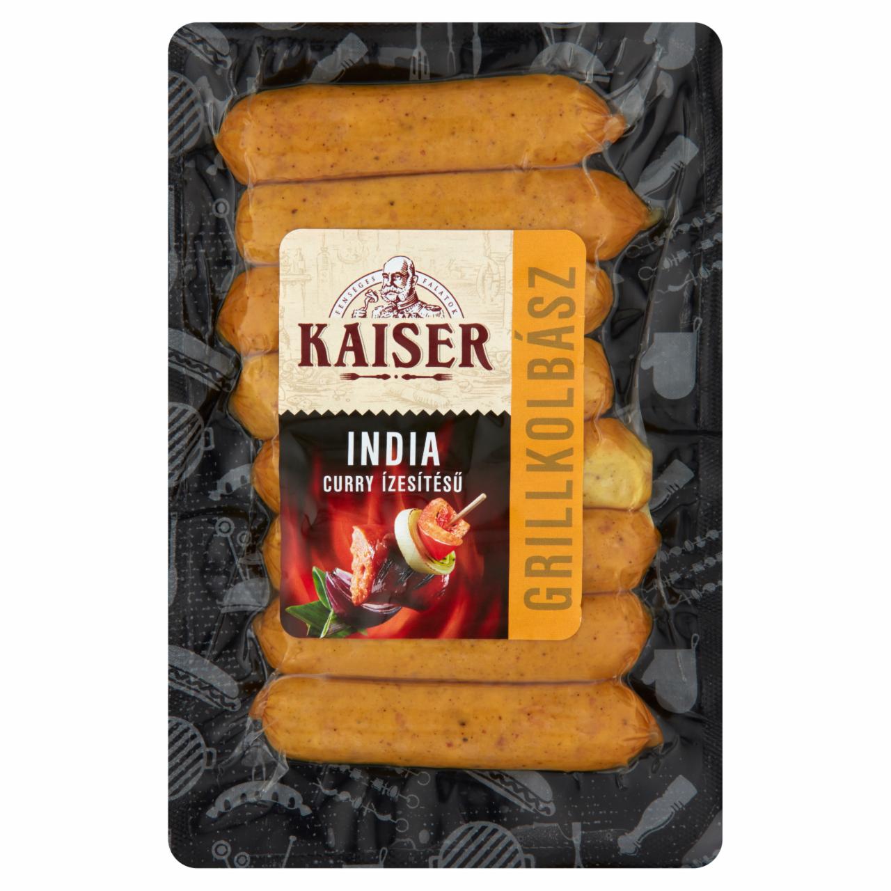 Képek - Kaiser india curry ízesítésű grillkolbász 190 g