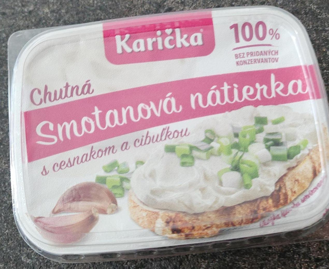 Képek - Smotanova náterka s cesnakom a cibuľkou Karička