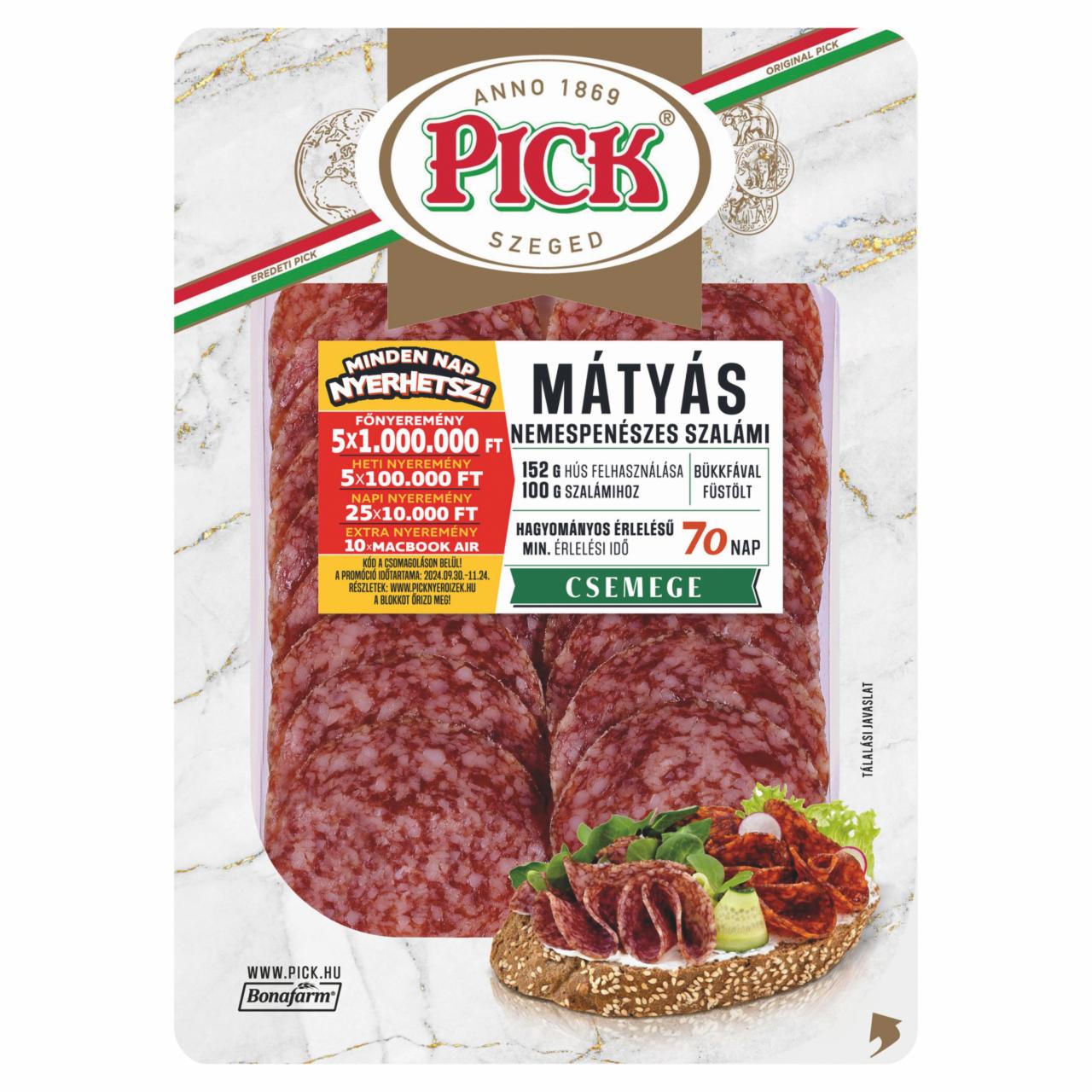 Képek - PICK Mátyás szeletelt nemespenészes csemege szalámi 70 g