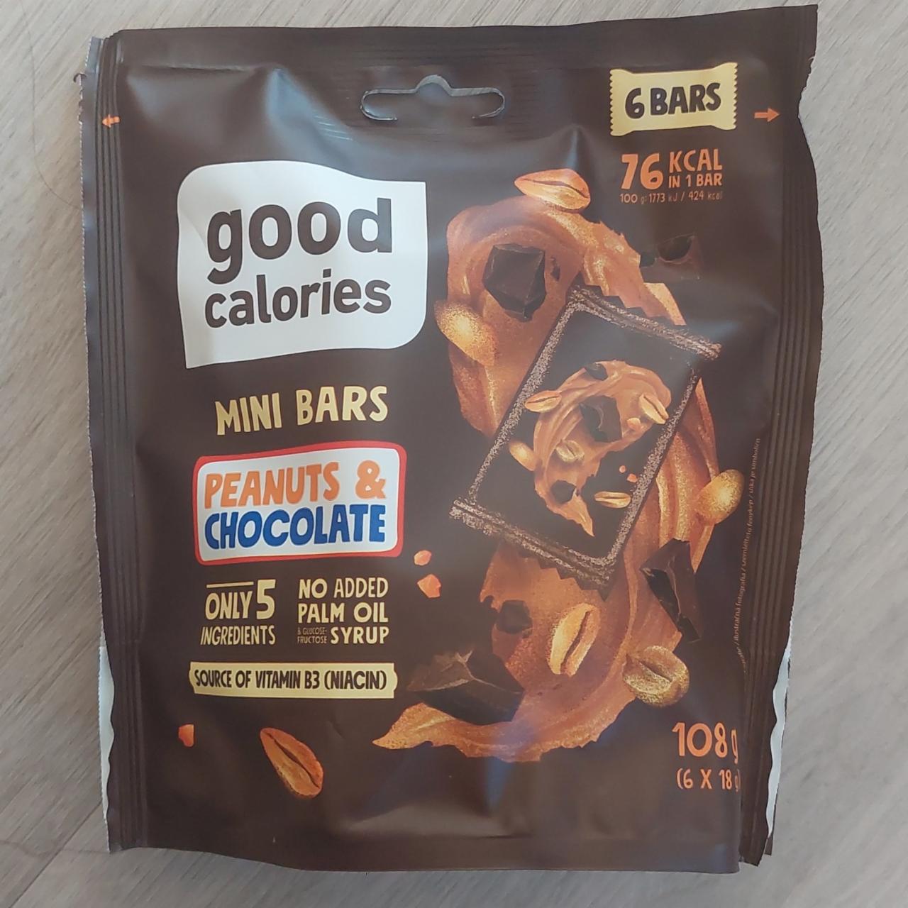 Képek - Good Calories datolyás miniszelet földimogyoróval és csokoládéval 6 x 18 g (108 g)